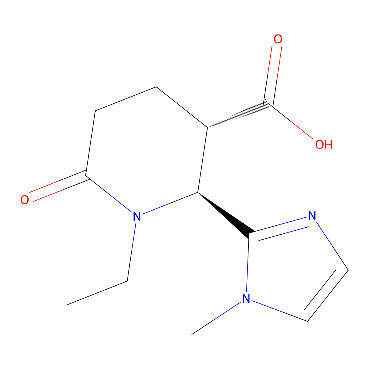 (2S,3S)-1-ethyl-2-(1-methyl-1H-imidazol-2-yl)-6-oxopiperidine-3-carboxylic acid molecular structure, CAS 1969287-86-2