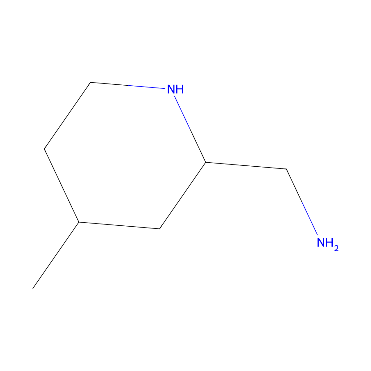 ((2S,4R)-4-Methylpiperidin-2-yl)methanamine molecular structure, CAS 1969288-17-2