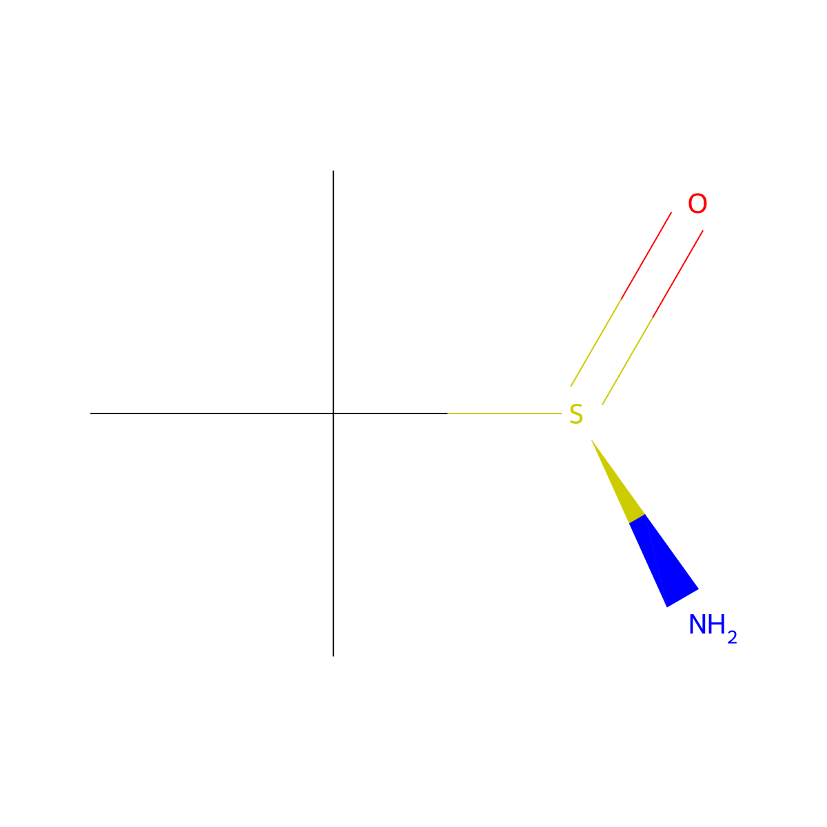 tert-Butylsulfinamide, (R)-(+)- molecular structure, CAS 196929-78-9