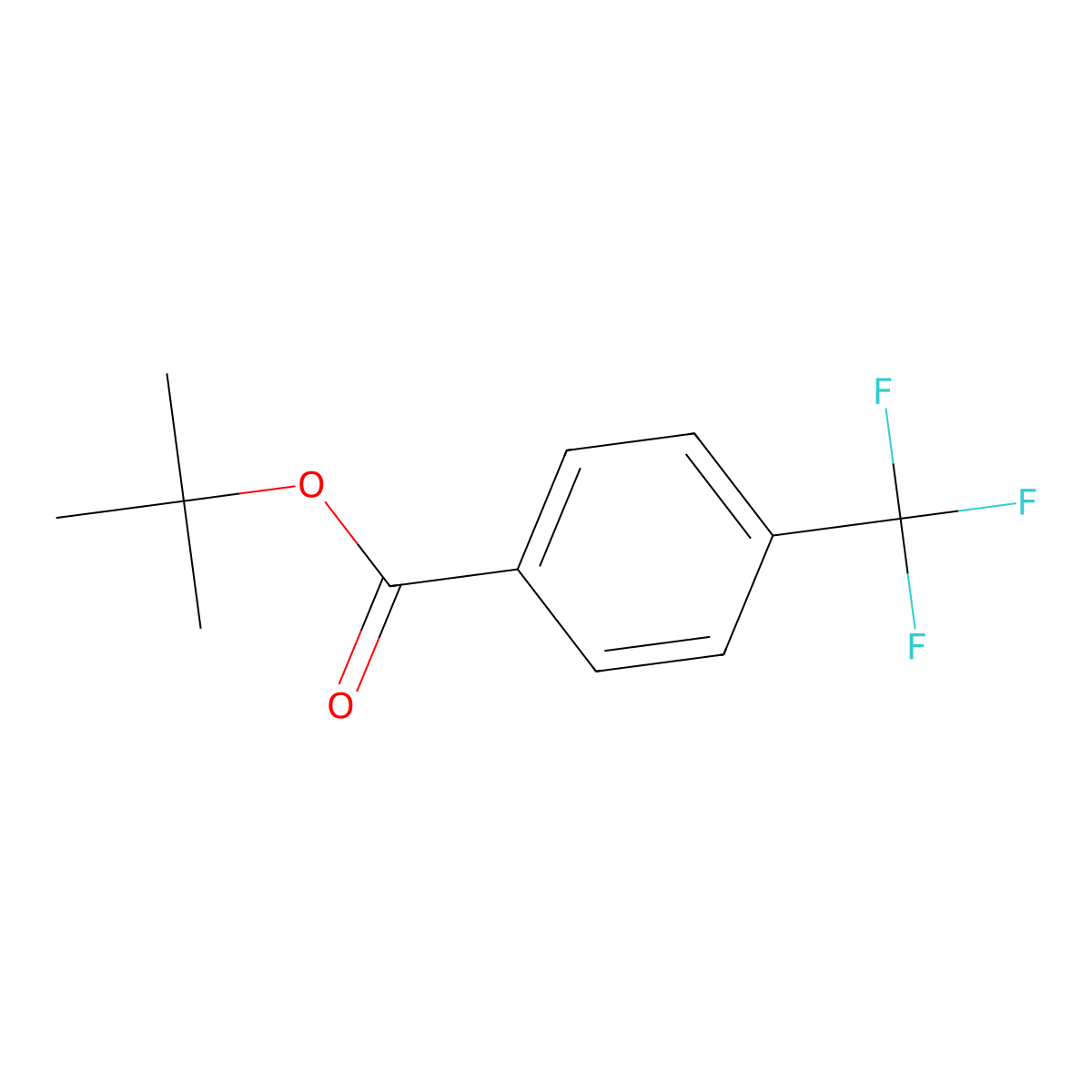 Tert-butyl 4-(trifluoromethyl)benzoate molecular structure, CAS 196934-20-0