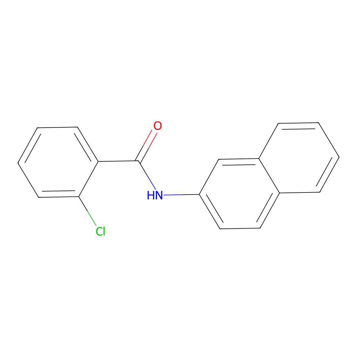 2-chloro-N-naphthalen-2-ylbenzamide molecular structure, CAS 196935-00-9
