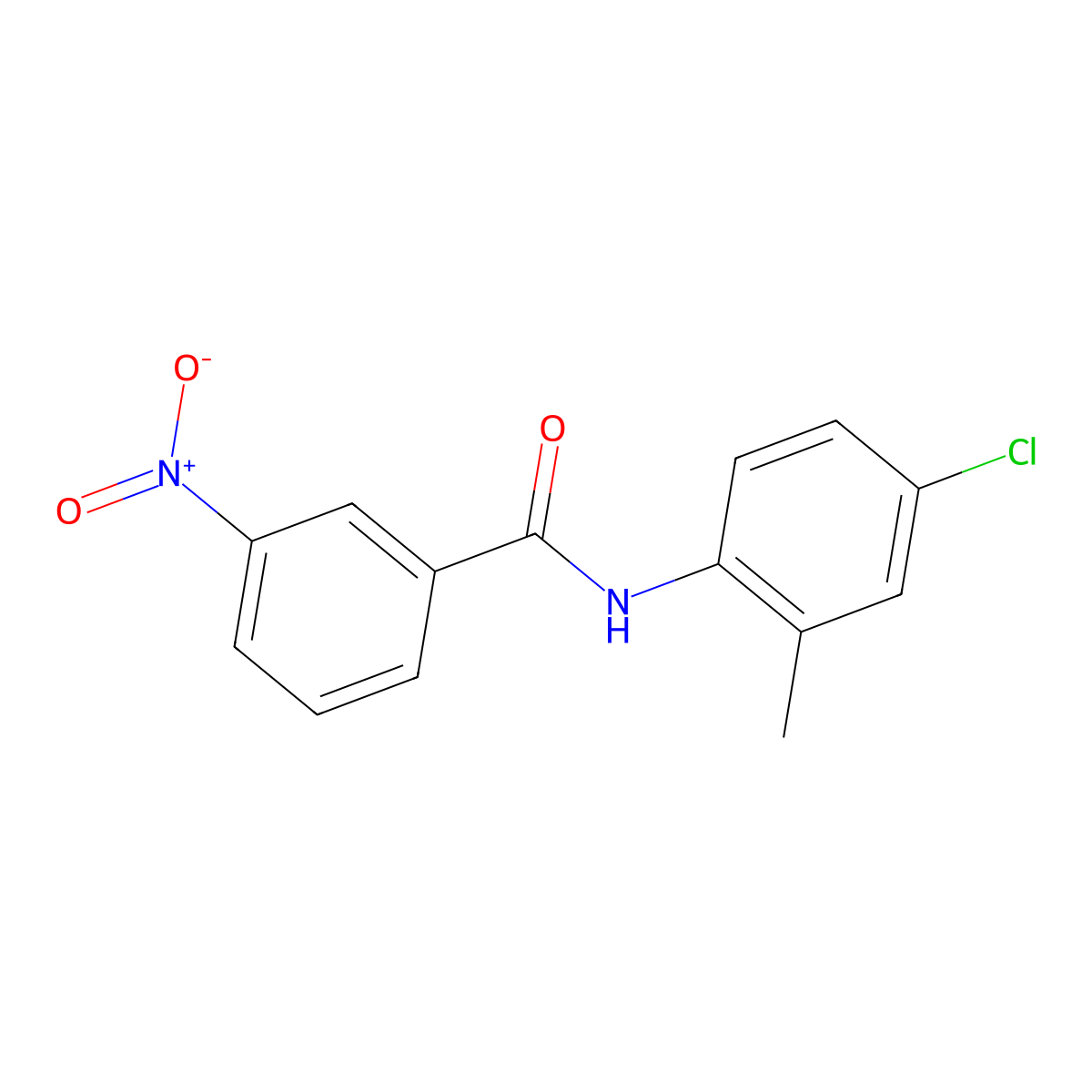 N-(4-chloro-2-methylphenyl)-3-nitrobenzamide molecular structure, CAS 196935-09-8