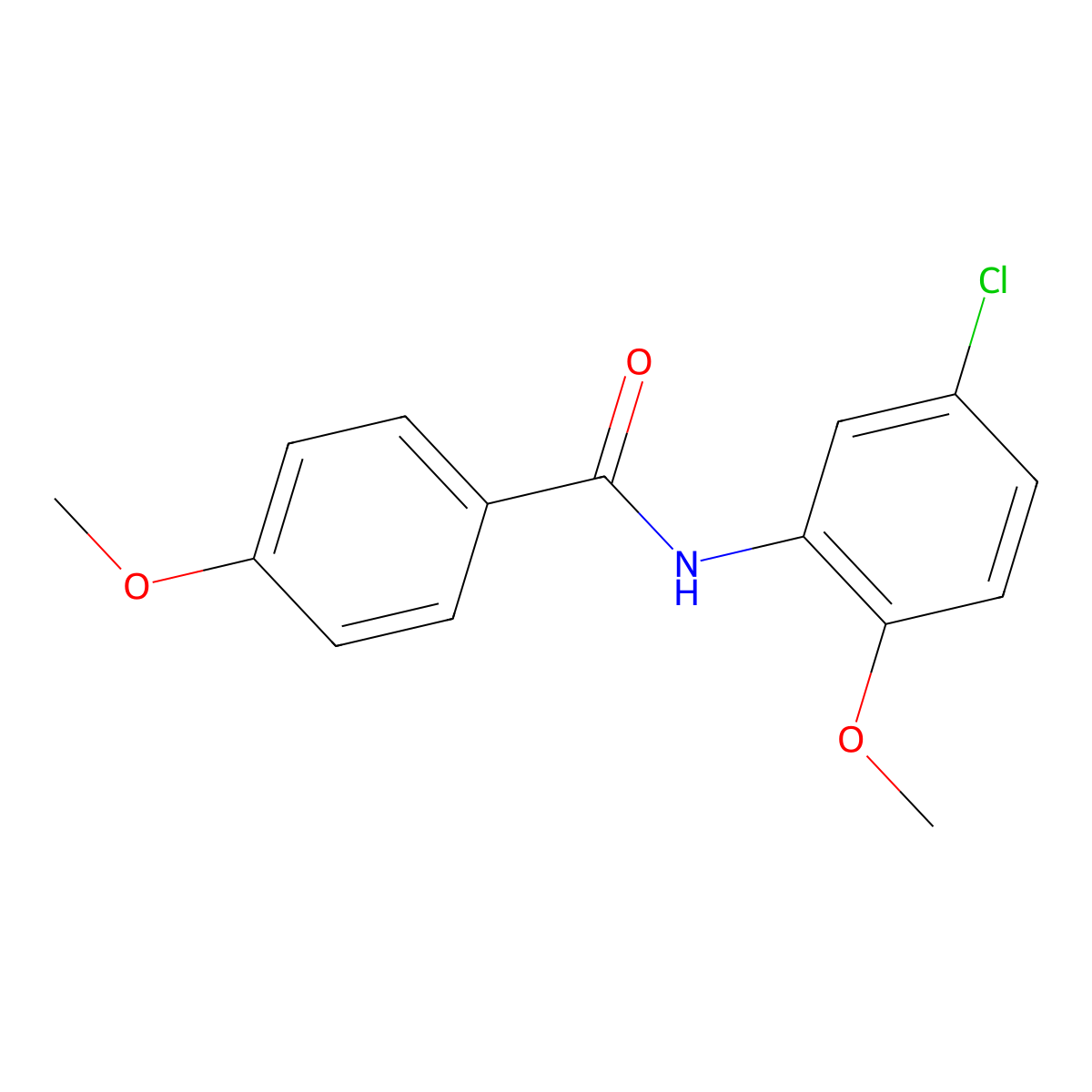 N-(5-chloro-2-methoxyphenyl)-4-methoxybenzamide molecular structure, CAS 196938-31-5