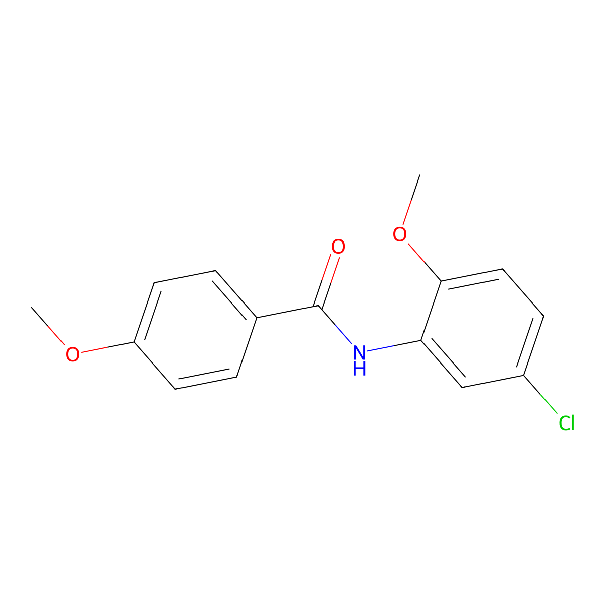 N-(5-chloro-2-methoxyphenyl)-4-methoxybenzamide molecular structure, CAS 196938-31-5