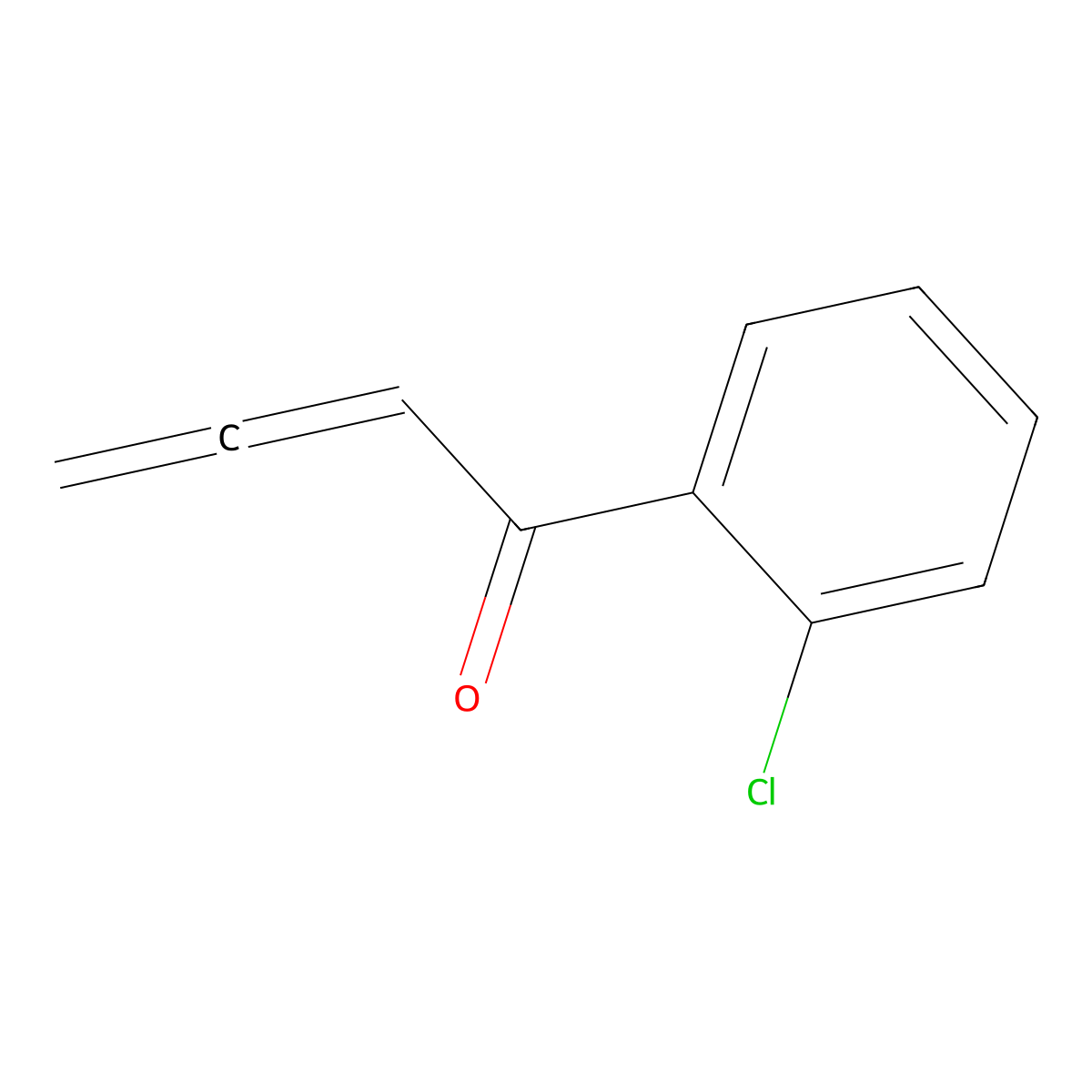 1-(2-Chlorophenyl)-2,3-butadien-1-one molecular structure, CAS 196952-95-1