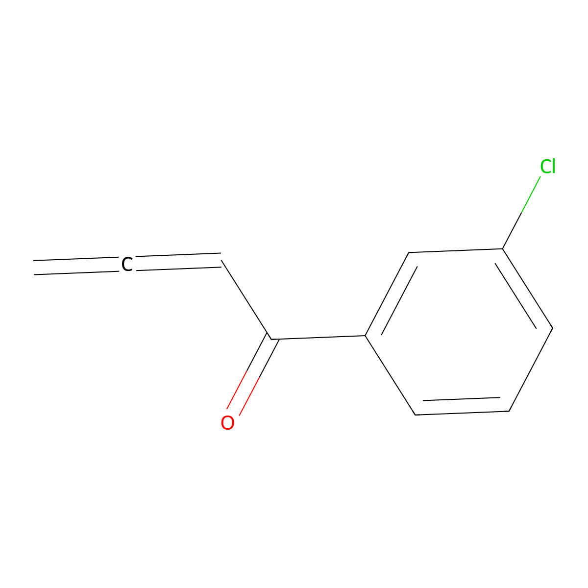 1-(3-Chlorophenyl)-2,3-butadien-1-one molecular structure, CAS 196952-98-4