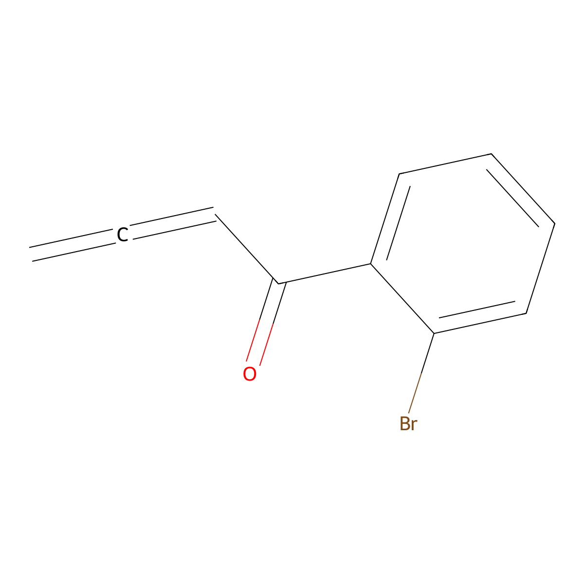 1-(2-Bromophenyl)-2,3-butadien-1-one molecular structure, CAS 196953-04-5