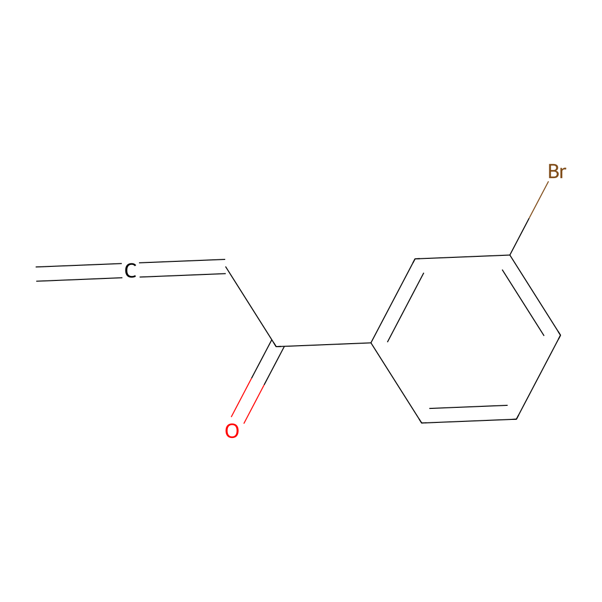 1-(3-Bromophenyl)-2,3-butadien-1-one molecular structure, CAS 196953-06-7