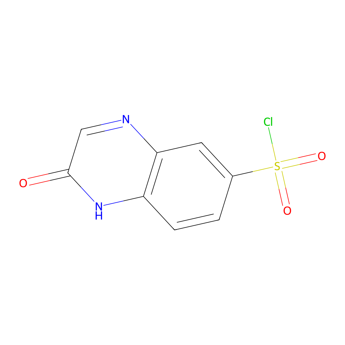2-Oxo-1,2-dihydroquinoxaline-6-sulfonyl chloride molecular structure, CAS 196962-62-6