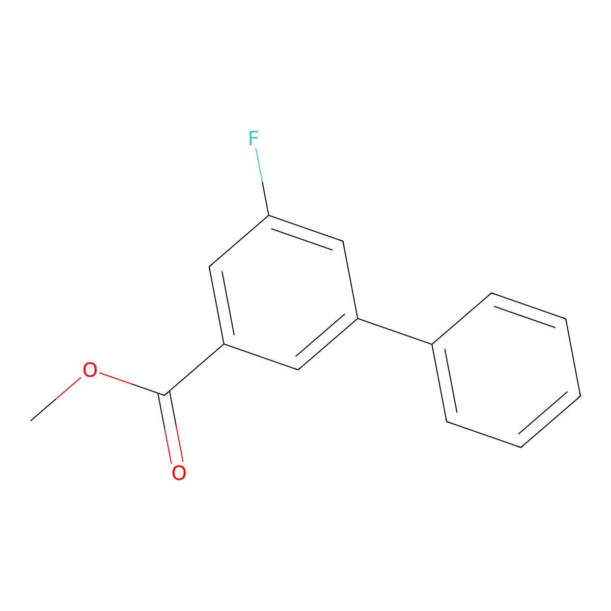 Methyl 5-fluoro[1,1'-biphenyl]-3-carboxylate molecular structure, CAS 1969692-65-6
