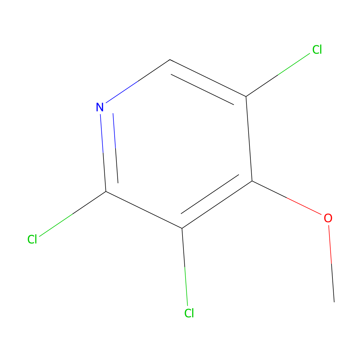2,3,5-Trichloro-4-methoxypyridine molecular structure, CAS 1970-42-9