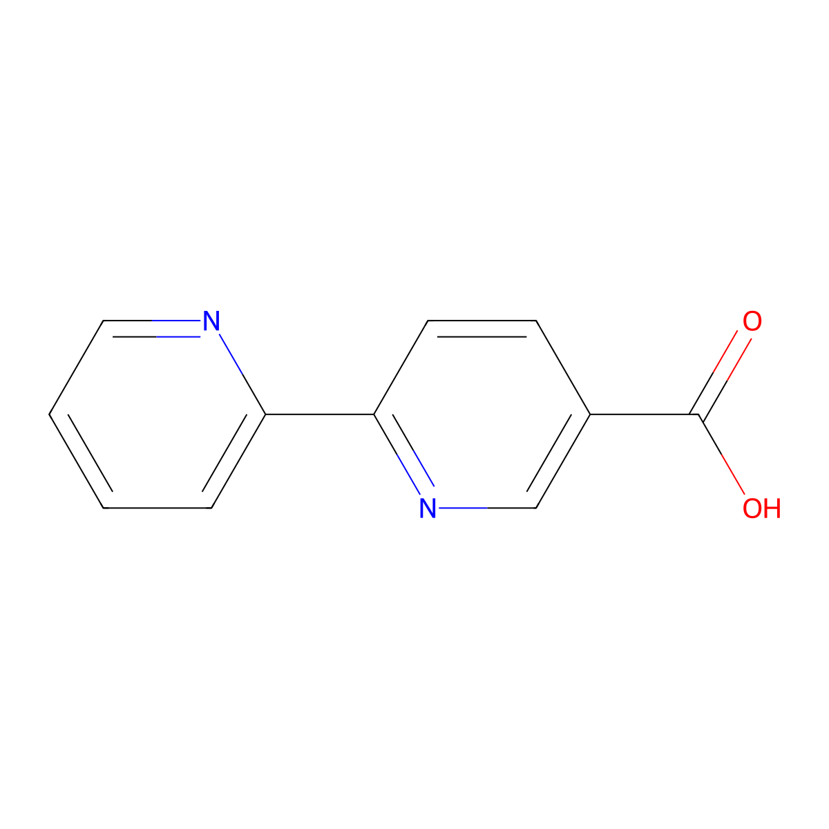 (2,2'-Bipyridine)-5-carboxylic acid molecular structure, CAS 1970-80-5