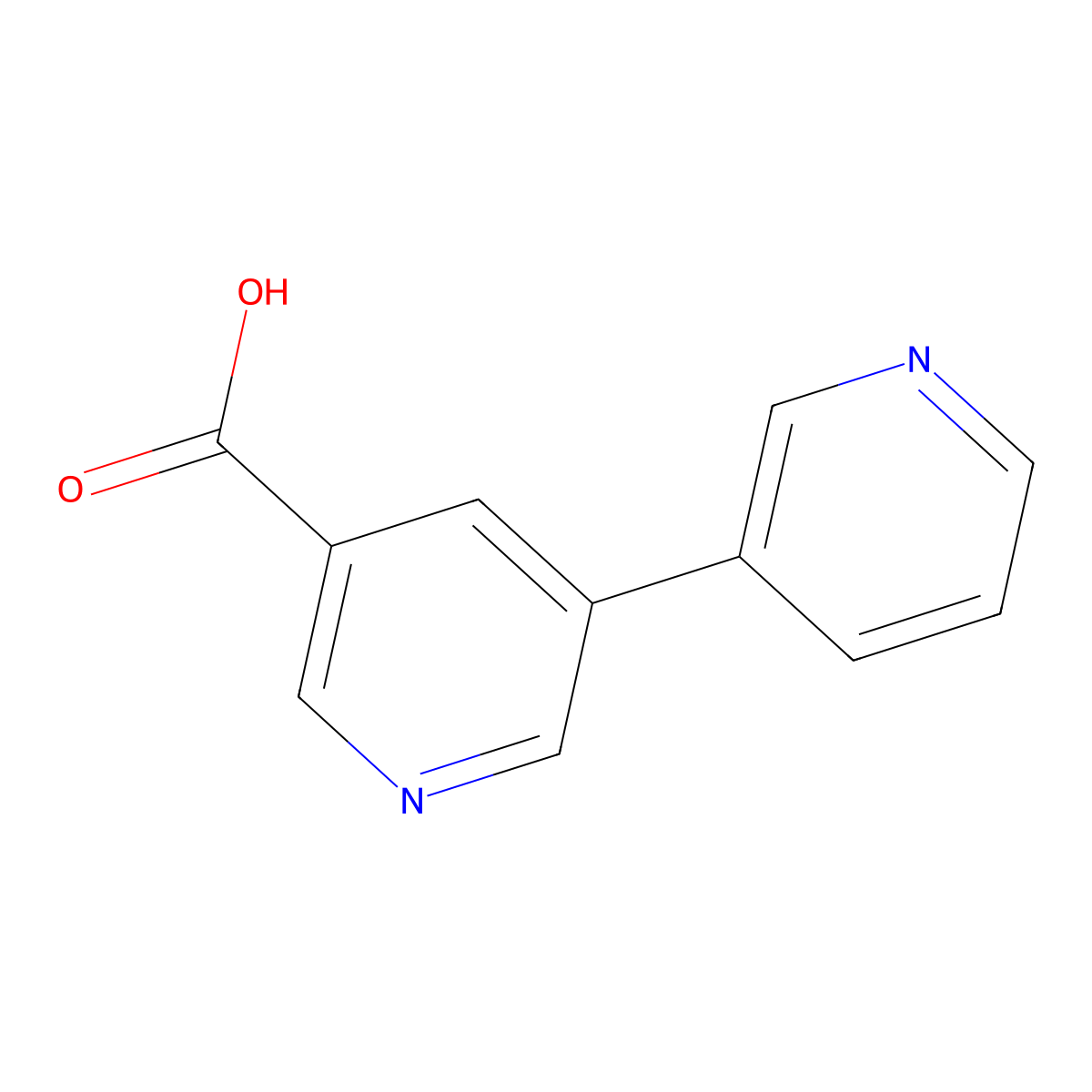[3,3'-Bipyridine]-5-carboxylic acid molecular structure, CAS 1970-81-6