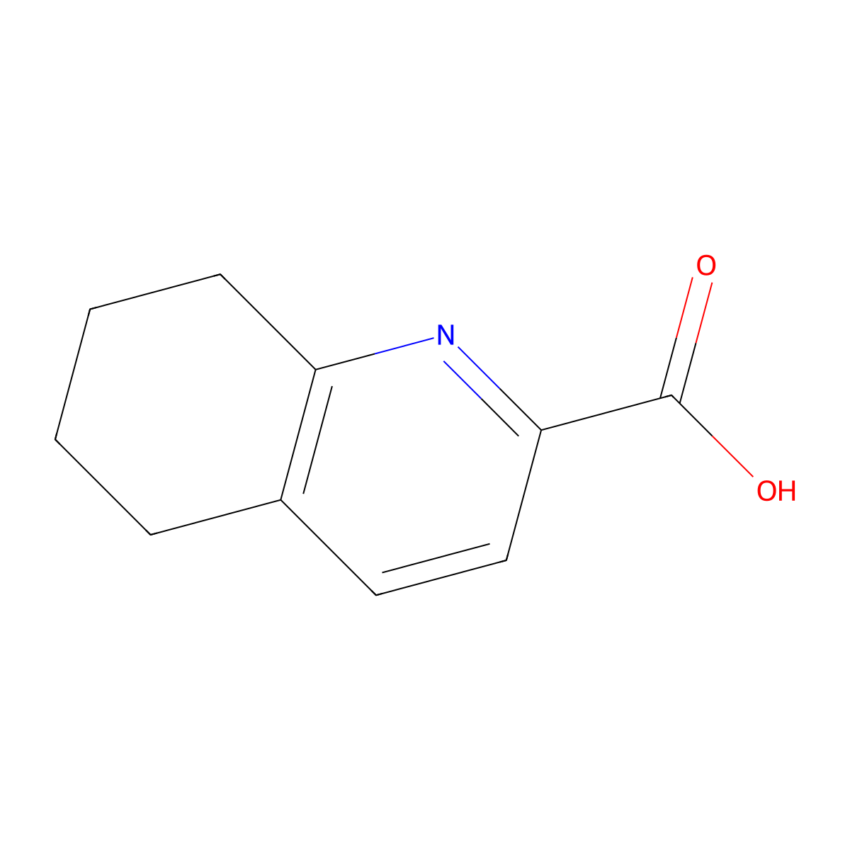 5,6,7,8-Tetrahydroquinoline-2-carboxylic acid molecular structure, CAS 197007-84-4