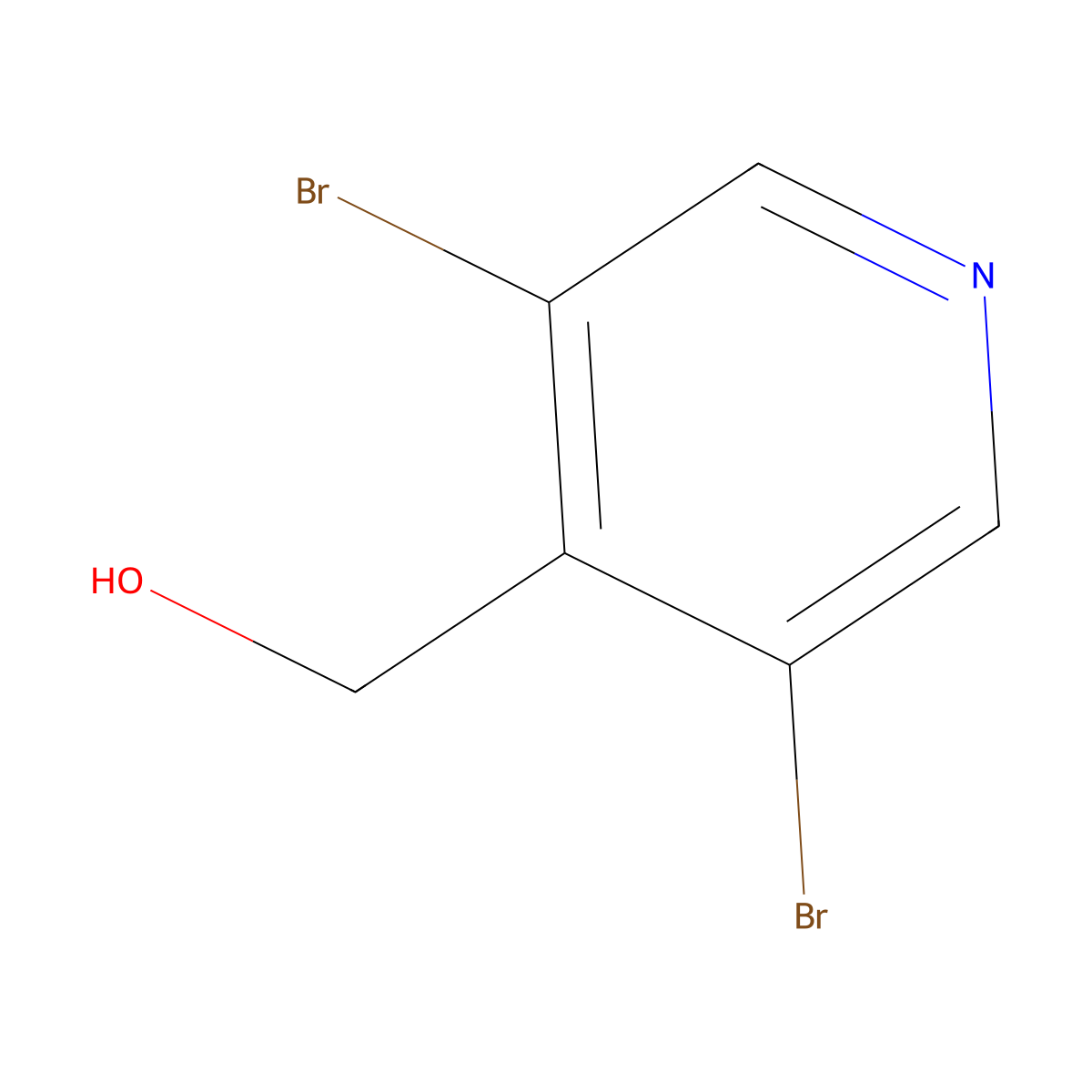 (3,5-Dibromopyridin-4-yl)methanol molecular structure, CAS 197008-13-2