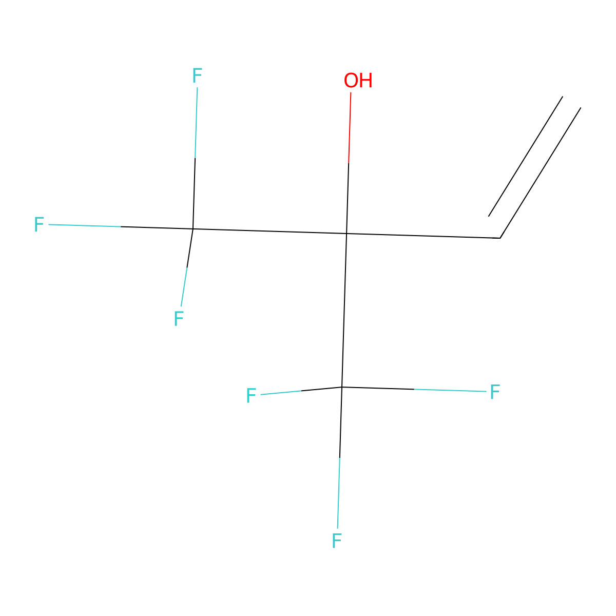 1,1,1-Trifluoro-2-(trifluoromethyl)but-3-en-2-ol molecular structure, CAS 19701-19-0