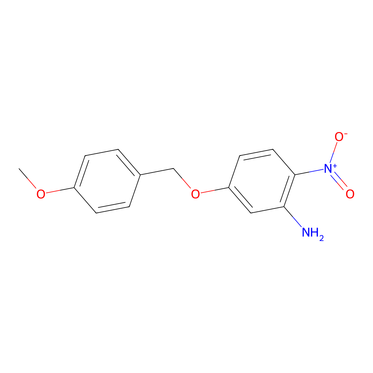 5-[(4-Methoxyphenyl)methoxy]-2-nitro-aniline molecular structure, CAS 1970100-27-6