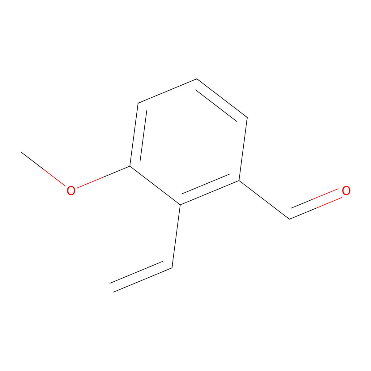 3-Methoxy-2-vinylbenzaldehyde molecular structure, CAS 197015-36-4