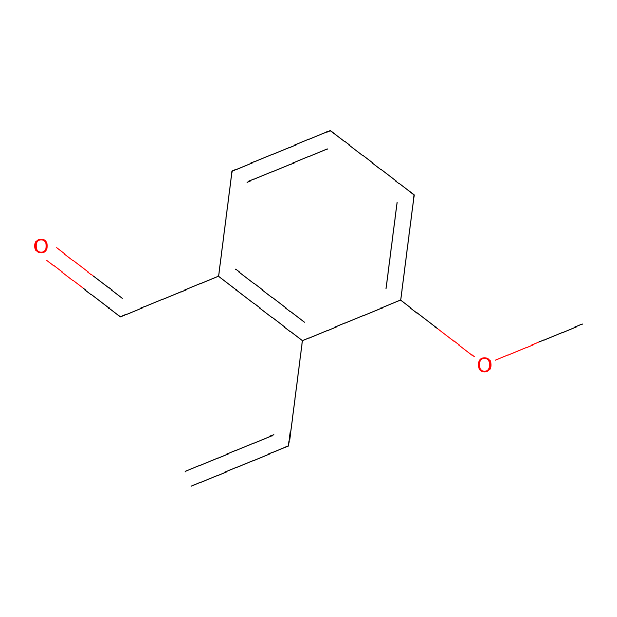 3-Methoxy-2-vinylbenzaldehyde molecular structure, CAS 197015-36-4