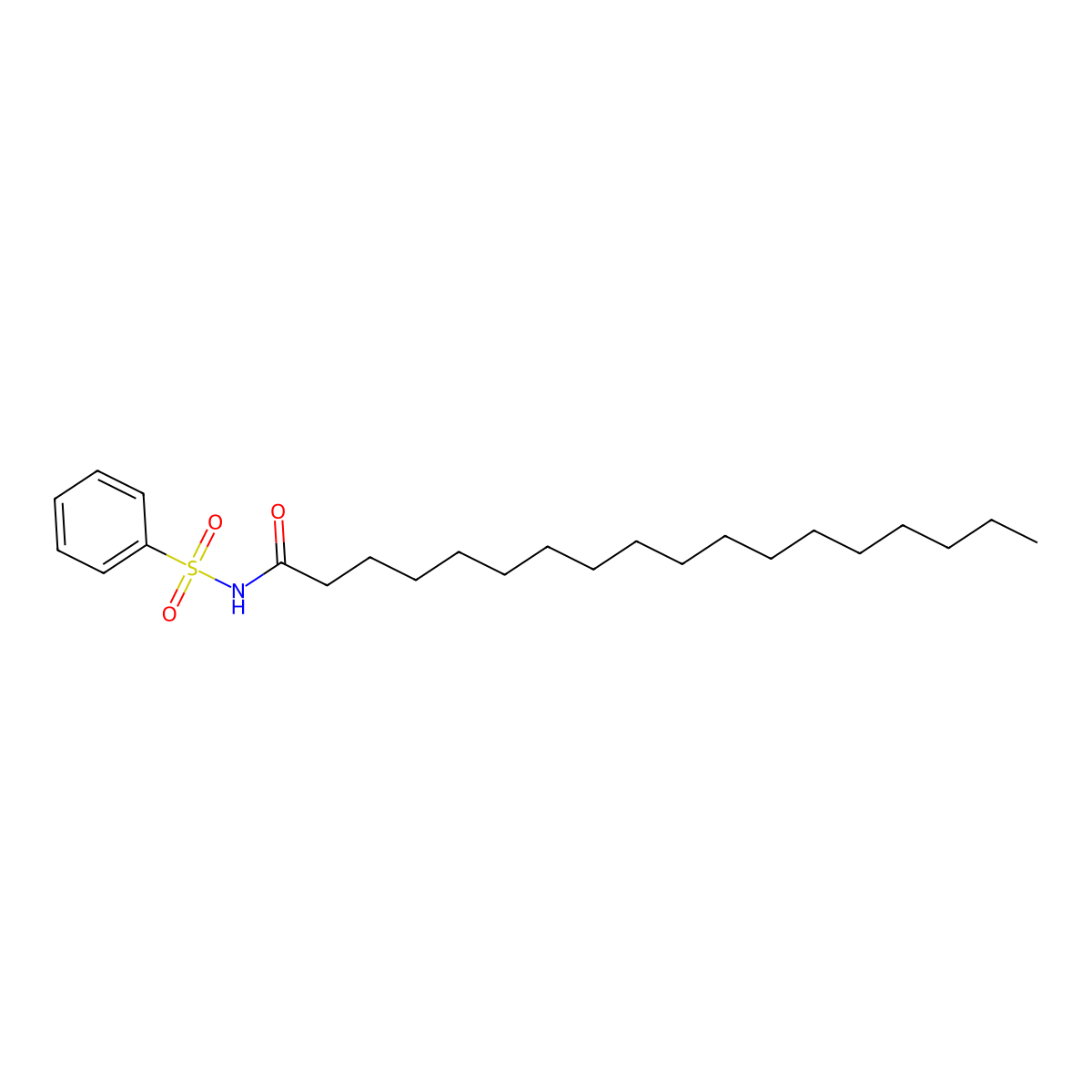 N-(Phenylsulfonyl)stearamide molecular structure, CAS 197080-84-5