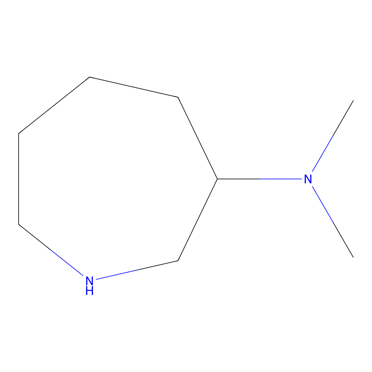 (3S)-N,N-dimethylazepan-3-amine molecular structure, CAS 197086-51-4