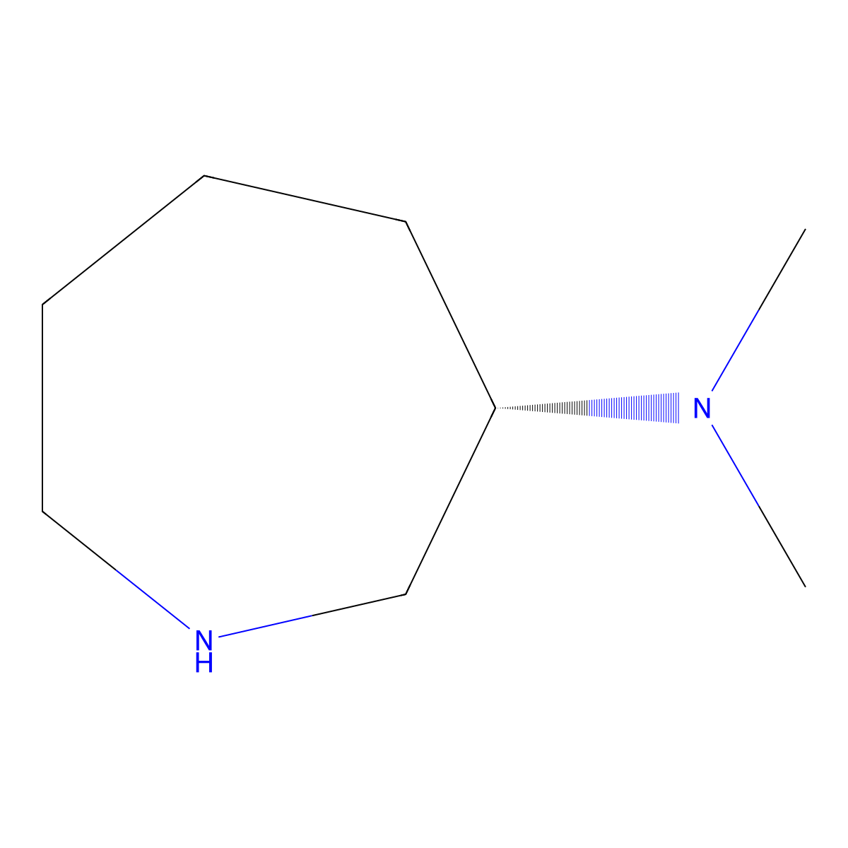 (3S)-N,N-dimethylazepan-3-amine molecular structure, CAS 197086-51-4