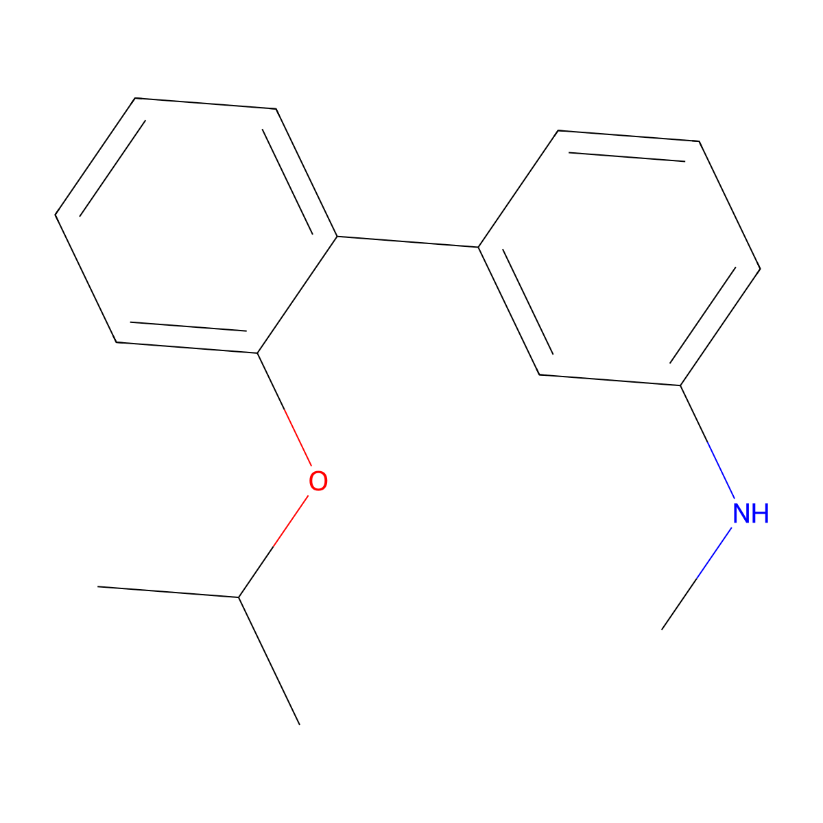 2'-isopropoxy-N-methyl-[1,1'-biphenyl]-3-amine molecular structure, CAS 1970877-94-1