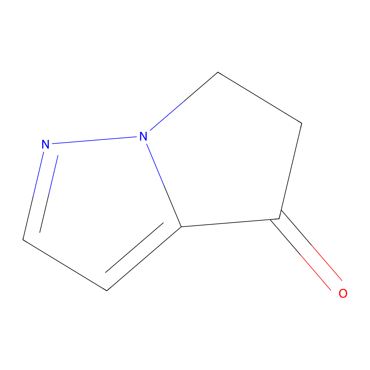 5,6-Dihydro-4H-pyrrolo[1,2-b]pyrazol-4-one molecular structure, CAS 197094-18-1