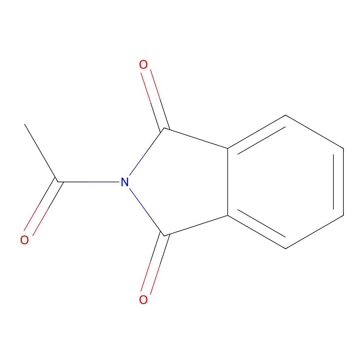 N-Acetylphthalimide molecular structure, CAS 1971-49-9