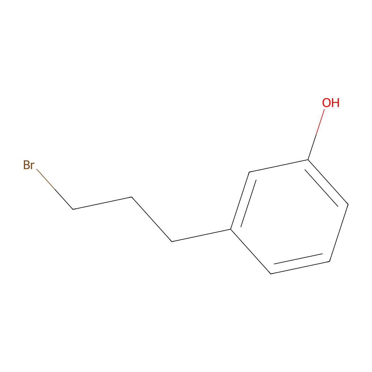 3-(3-Bromopropyl)phenol molecular structure, CAS 1971-83-1