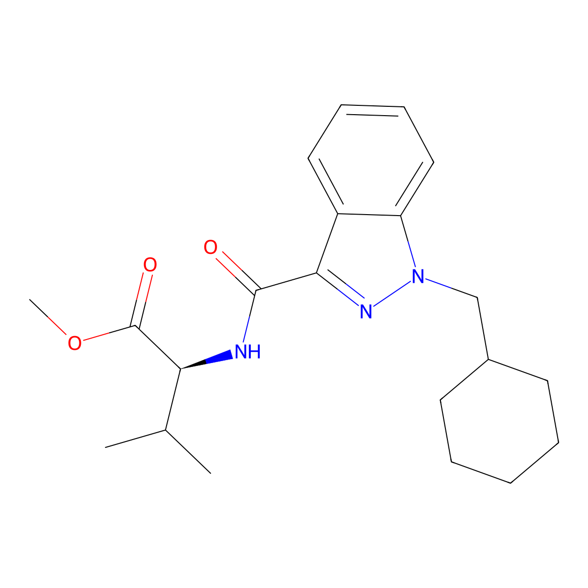 Ma-chminaca molecular structure, CAS 1971007-96-1