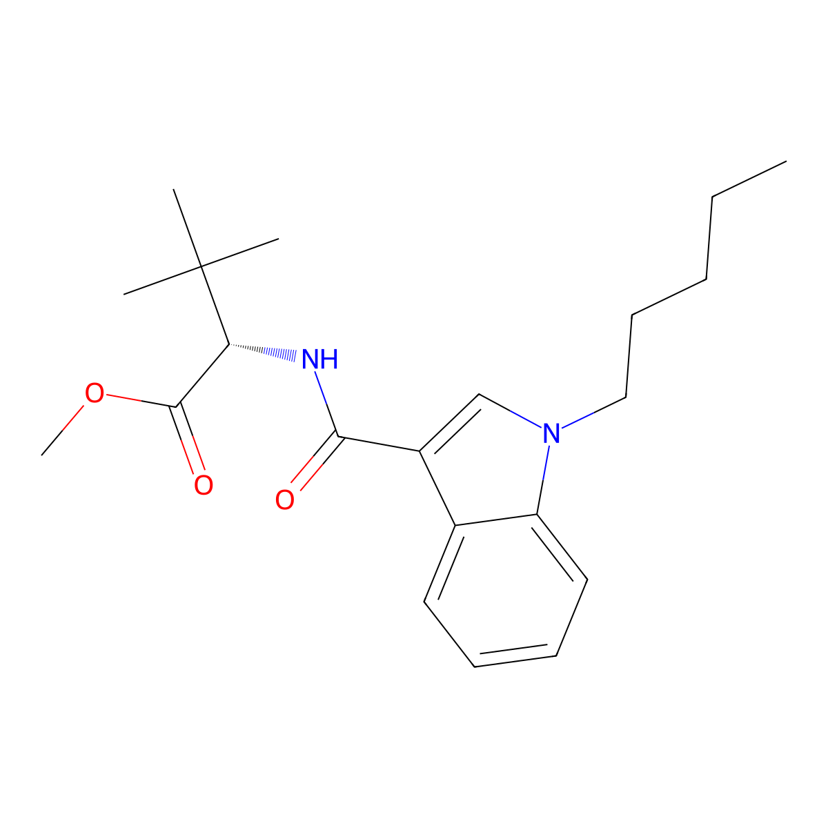 Mdmb-pica molecular structure, CAS 1971007-98-3
