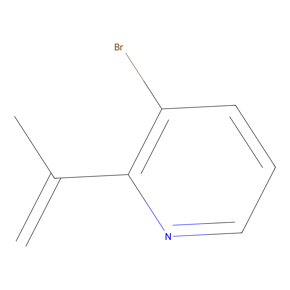 3-Bromo-2-(prop-1-EN-2-YL)pyridine molecular structure, CAS 1971054-18-8
