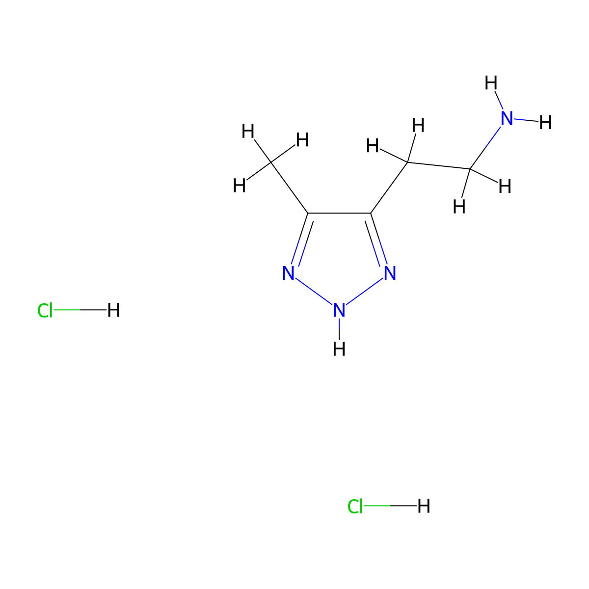2-(5-Methyl-2H-triazol-4-yl)ethanamine;dihydrochloride molecular structure, CAS 1971124-48-7