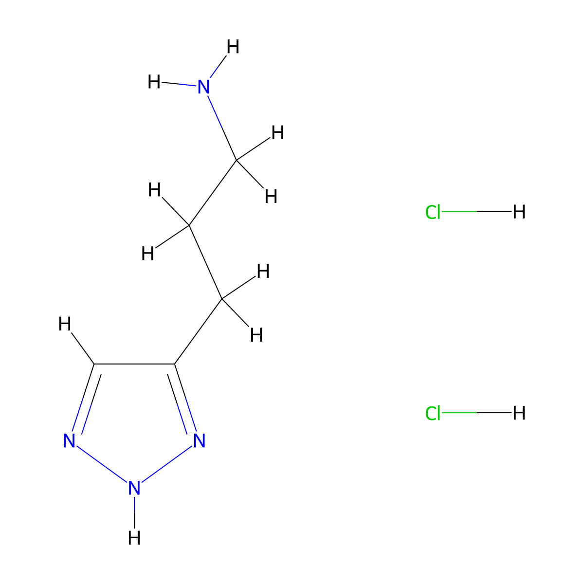 3-(1H-1,2,3-triazol-4-yl)propan-1-amine dihydrochloride molecular structure, CAS 1971124-69-2