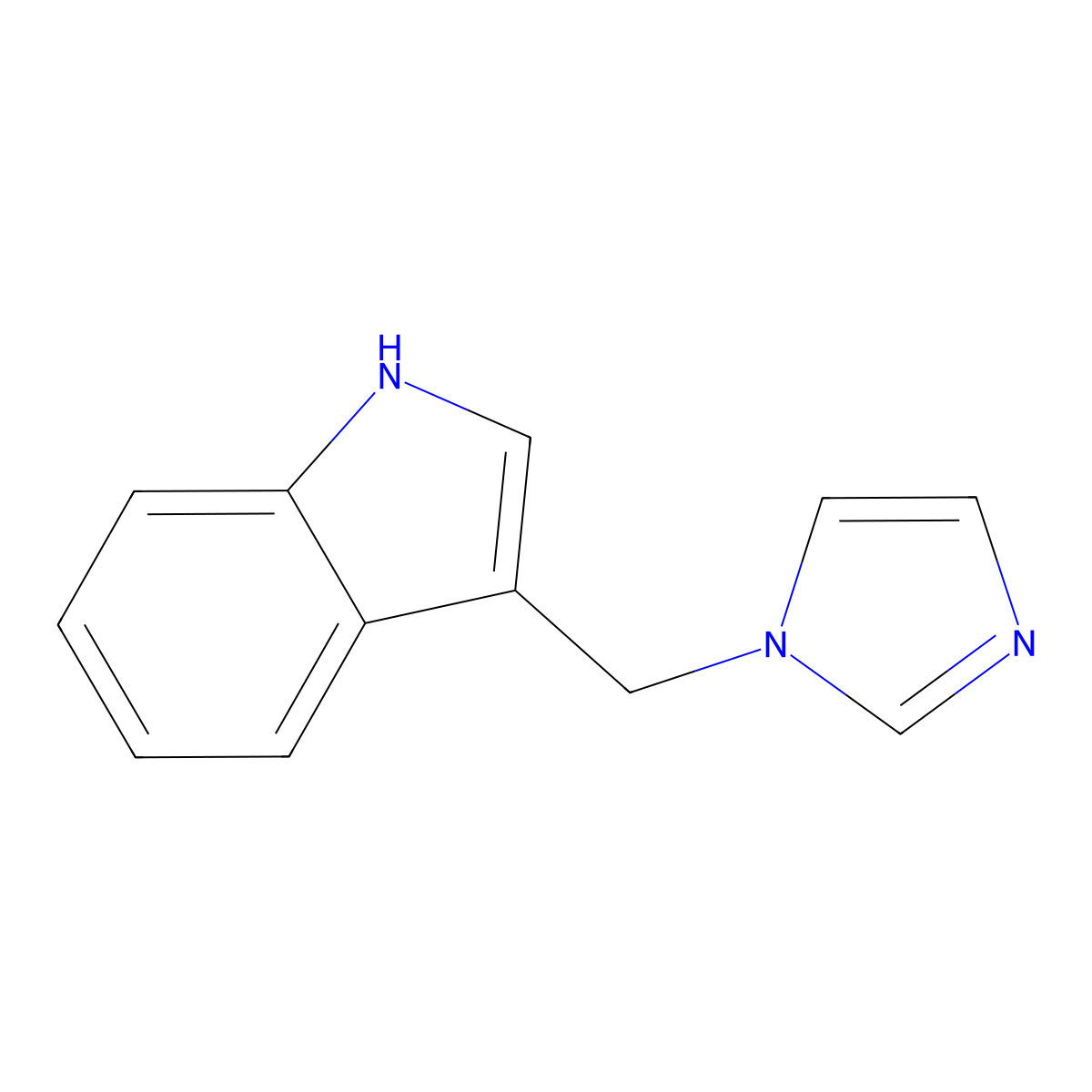 3-Imidazol-1-ylmethyl-1H-indole molecular structure, CAS 19714-15-9