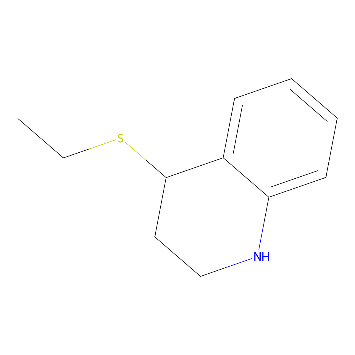 4-(Ethylsulfanyl)-1,2,3,4-tetrahydroquinoline molecular structure, CAS 197142-19-1