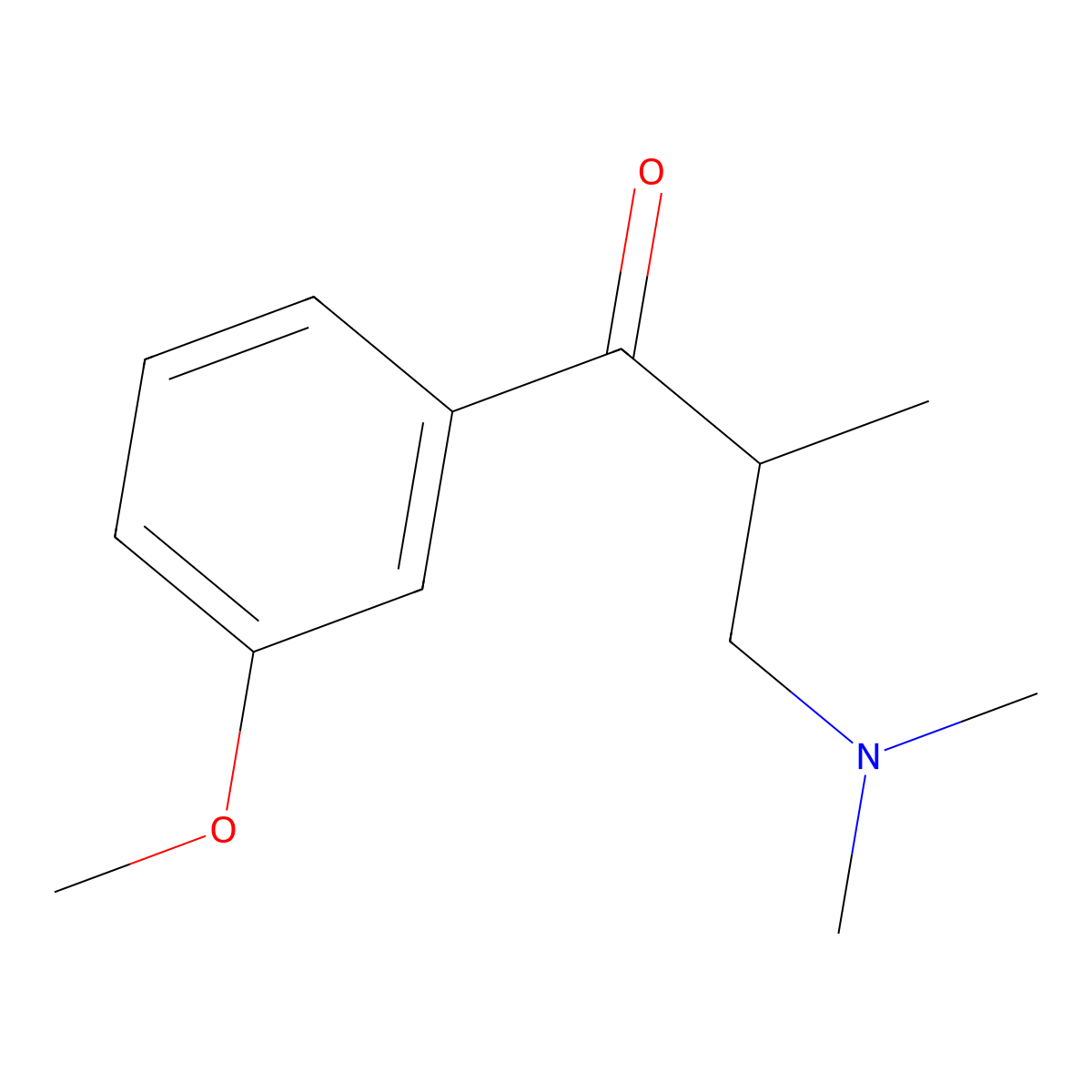 3-(Dimethylamino)-1-(3-methoxyphenyl)-2-methylpropan-1-one molecular structure, CAS 197145-37-2
