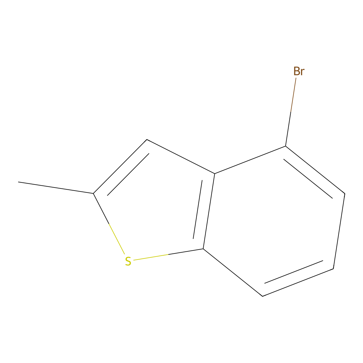 4-Bromo-2-methyl-1-benzothiophene molecular structure, CAS 197145-42-9