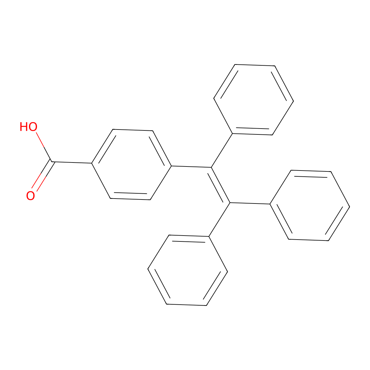 4-(1,2,2-Triphenylvinyl)benzoic Acid molecular structure, CAS 197153-87-0