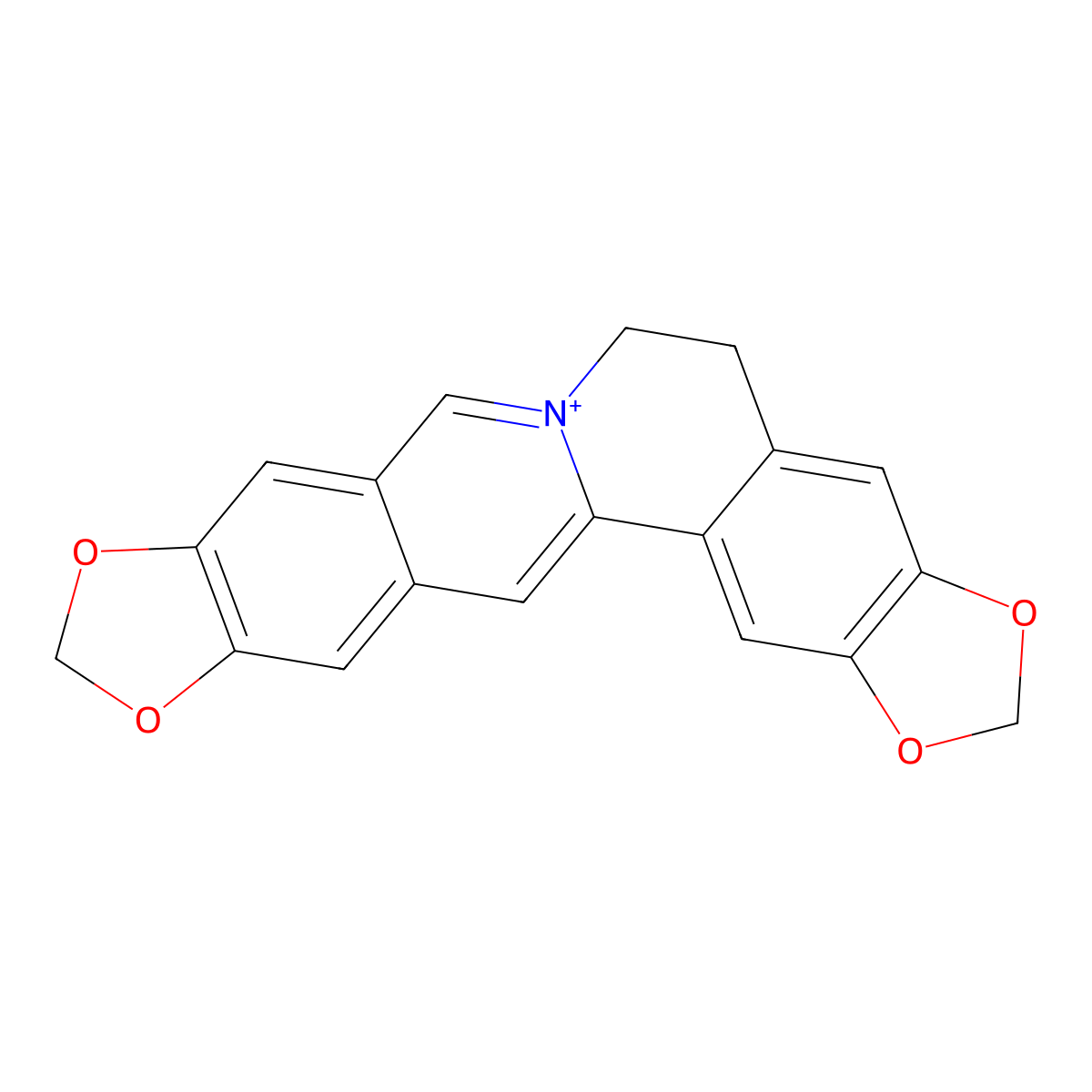 Pseudocoptisine molecular structure, CAS 19716-67-7
