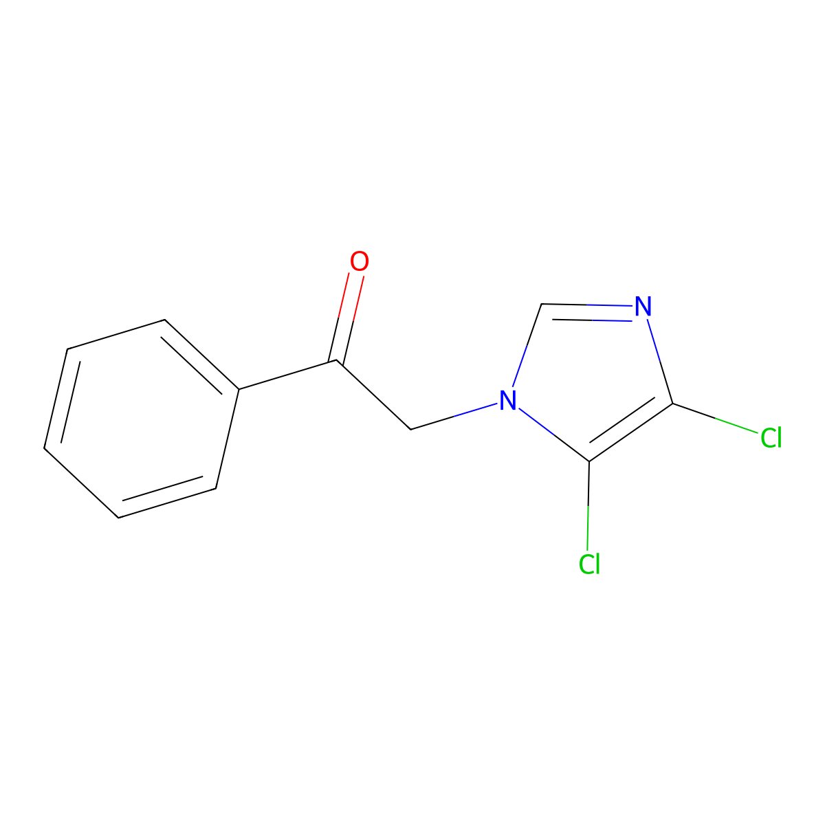 2-(4,5-dichloro-1H-imidazol-1-yl)-1-phenylethanone molecular structure, CAS 197176-27-5