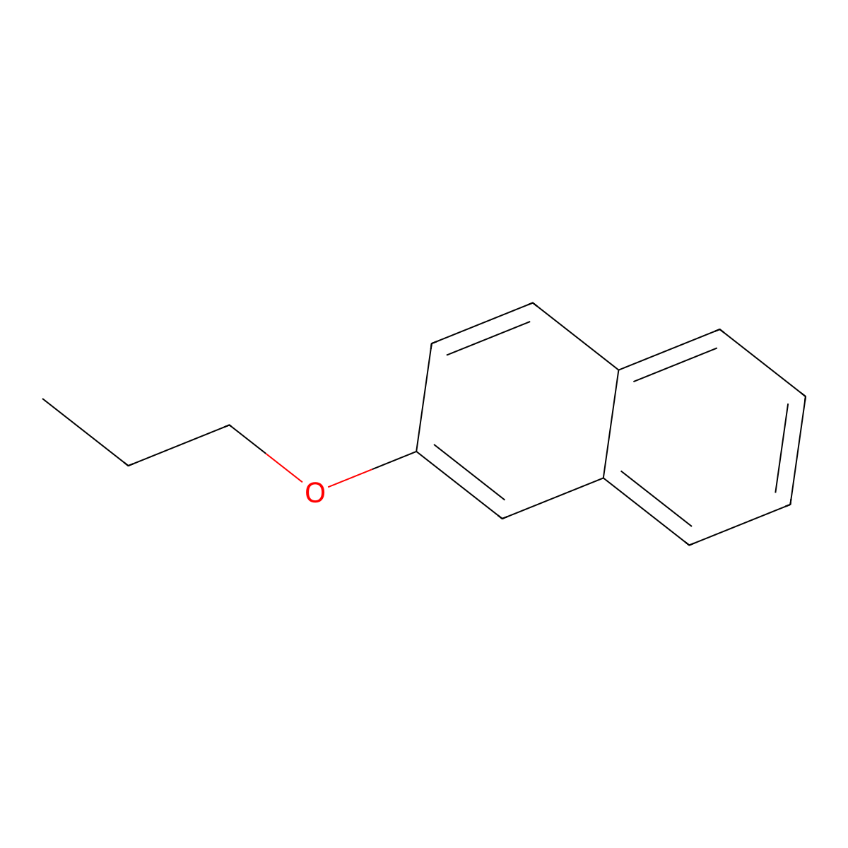 2-Naphthyl propyl ether molecular structure, CAS 19718-45-7