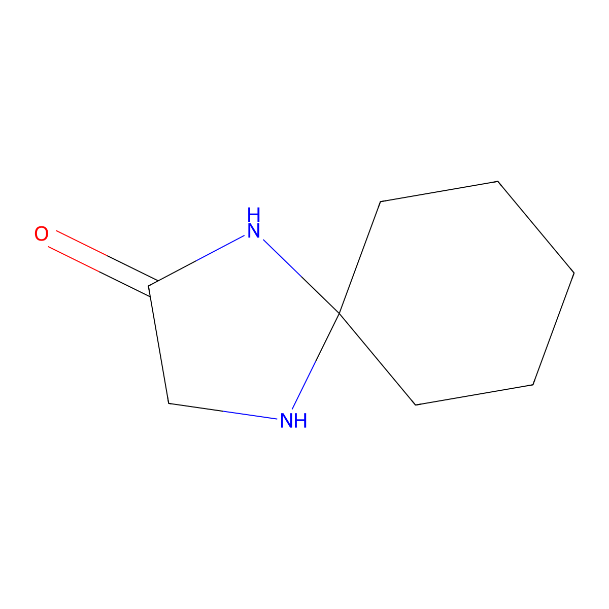 1,4-Diazaspiro[4.5]decan-2-one molecular structure, CAS 19718-88-8
