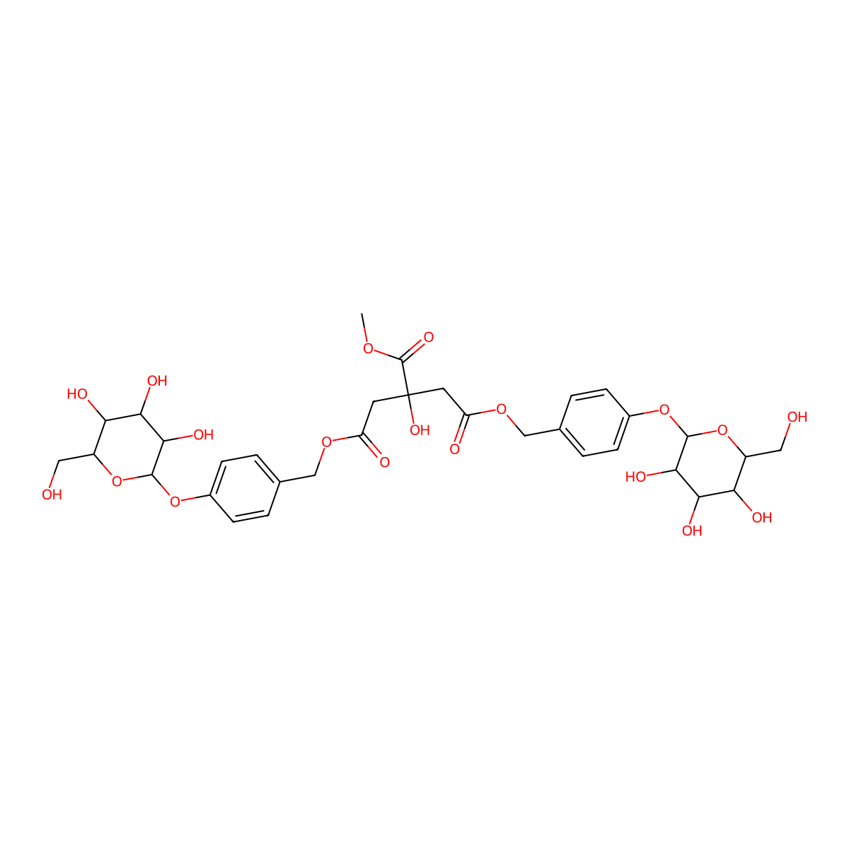 Parishin K molecular structure, CAS 1971915-61-3