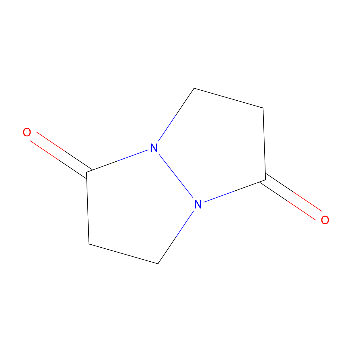 Tetrahydro-1H,5H-pyrazolo[1,2-a]pyrazole-1,5-dione molecular structure, CAS 19720-72-0