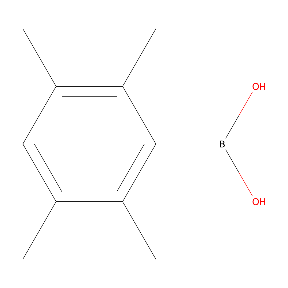 (2,3,5,6-Tetramethylphenyl)boronic acid molecular structure, CAS 197223-36-2
