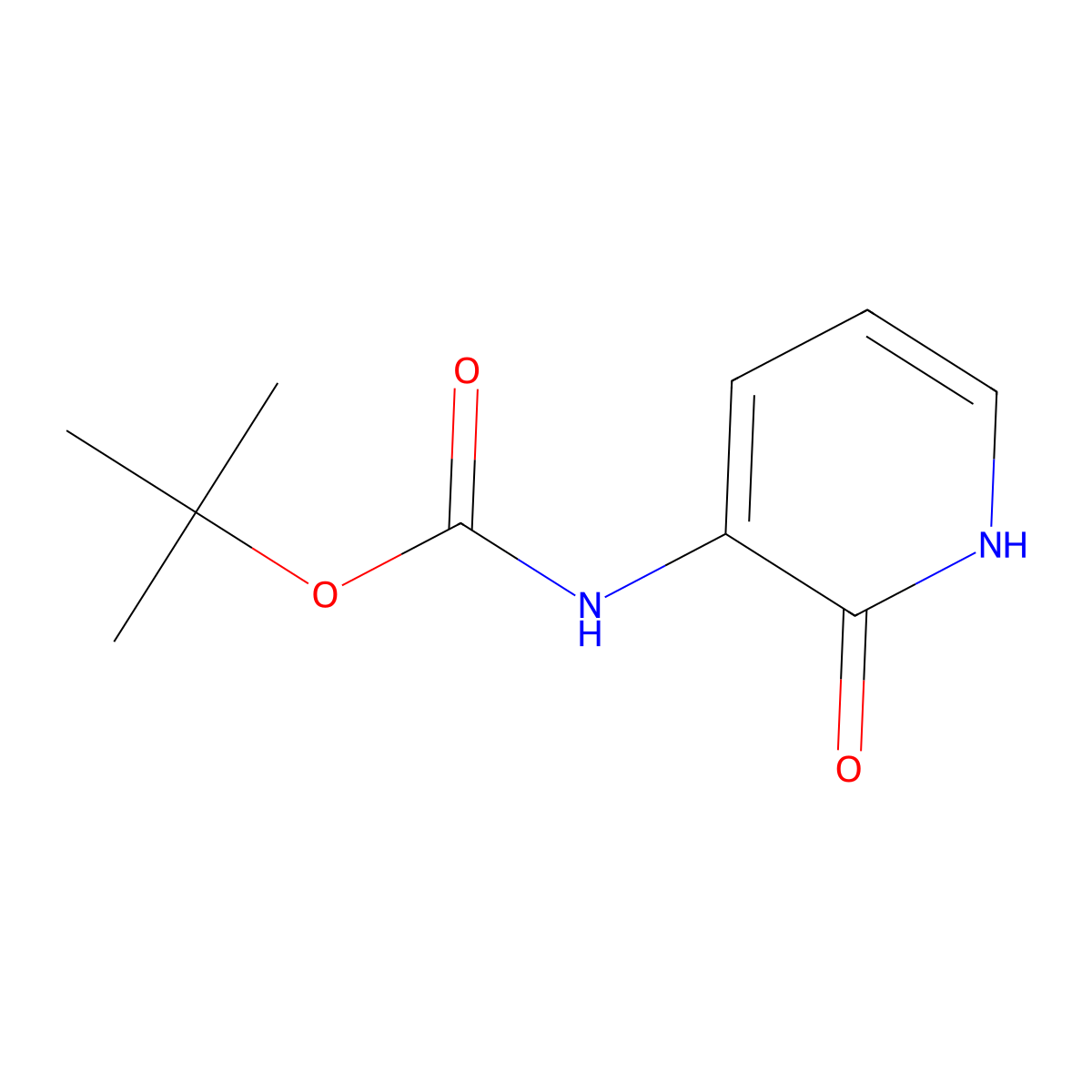 tert-Butyl (2-oxo-1,2-dihydropyridin-3-yl)carbamate molecular structure, CAS 197229-63-3