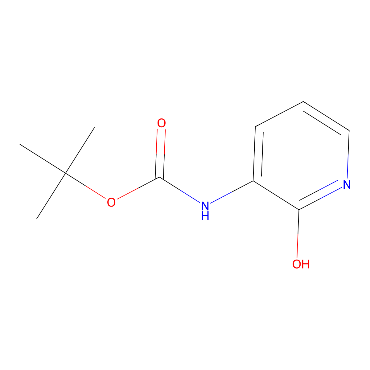tert-Butyl (2-oxo-1,2-dihydropyridin-3-yl)carbamate molecular structure, CAS 197229-63-3