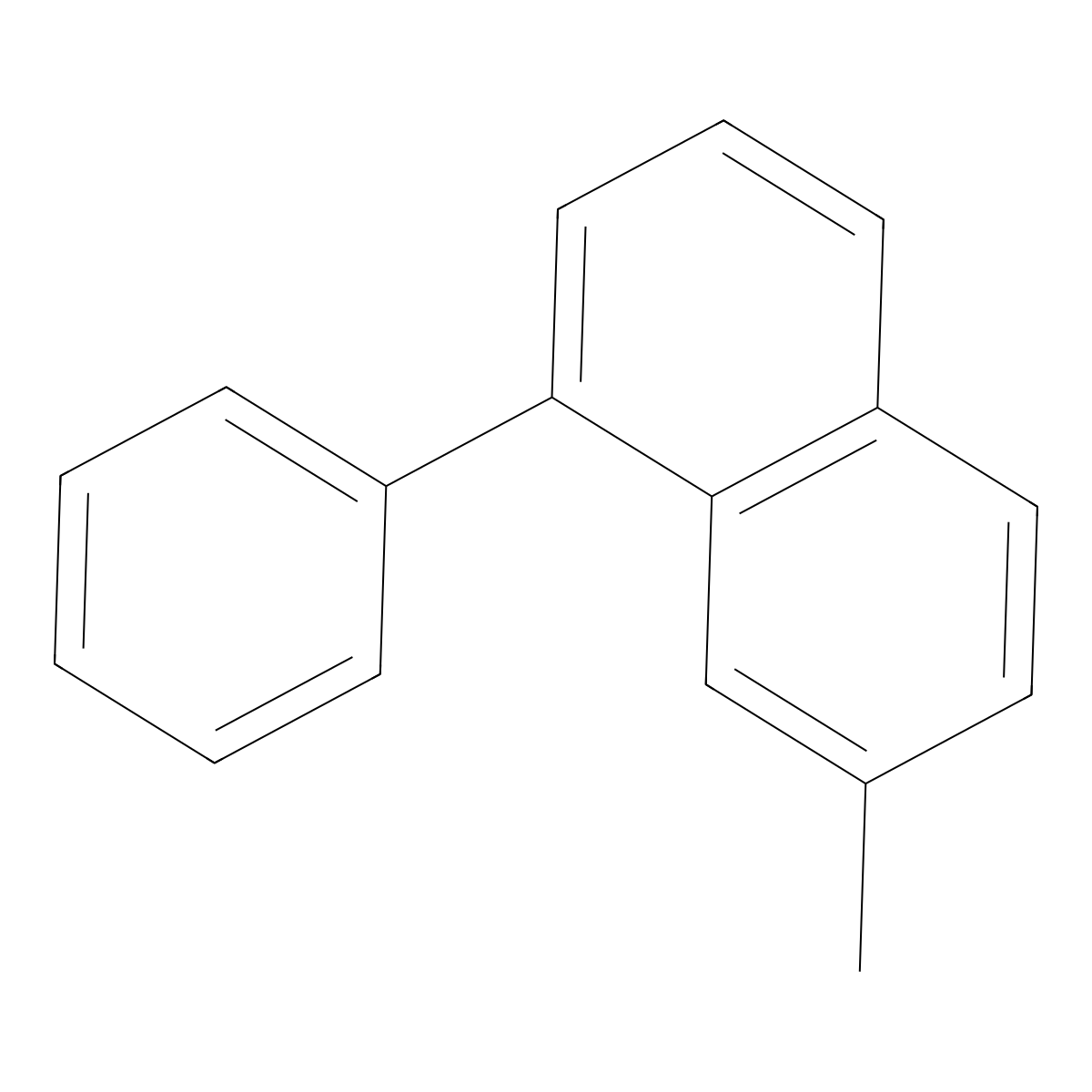 7-Methyl-1-phenylnaphthalene molecular structure, CAS 19723-03-6